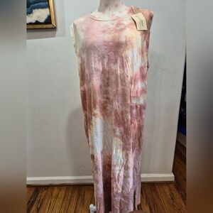 NWT Women's Universal Thread Tie-Dye sleeveless tank dress. Size XL